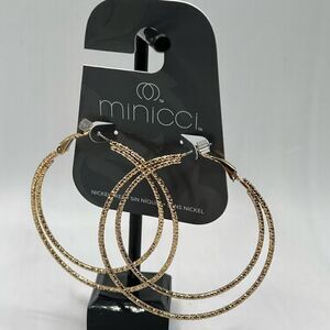 Minicci Gold Earrings $16ea / 3 for $25